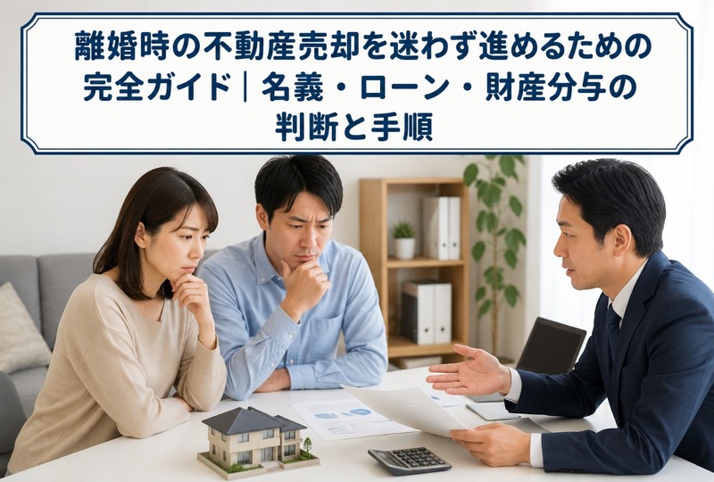 画像1167：離婚時の不動産売却を迷わず進めるための完全ガイド｜名義・ローン・財産分与の判断と手順