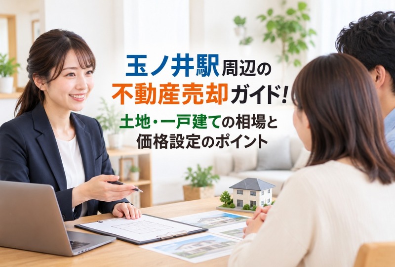 画像1275：玉ノ井駅周辺の不動産売却ガイド！土地・一戸建ての相場と価格設定のポイント